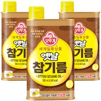 오뚜기 옛날 참기름, 500ml, 3개