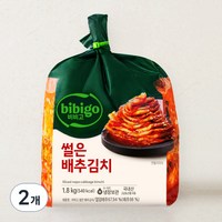 비비고 썰은배추김치, 1.8kg, 2개