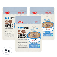 베베스트 아이 맛있는 한우국, 200g, 6개, 배추된장국