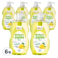 탐사 베이킹소다 주방세제 레몬향, 780ml, 6개