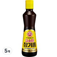 오뚜기 고소한 참기름 병, 320ml, 5개