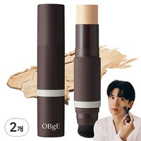 OBge 내추럴 커버 파운데이션 SPF50+ PA++++ 13g, 1호 아이보리, 2개