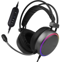 콕스 가상 7.1 ENC EQ RGB 게이밍 헤드셋, Dark Grey, CH43