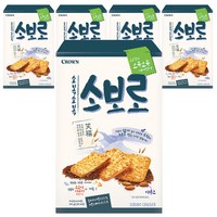 크라운 소복소복 소보로 과자, 240g, 5개