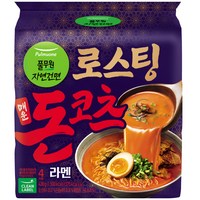 풀무원 로스팅 매운 돈코츠 라멘, 4개