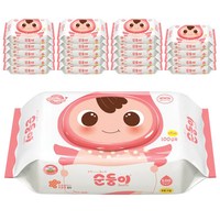 순둥이 베이직 무향 엠보싱 유아물티슈 캡형, 55g, 100매입, 20개