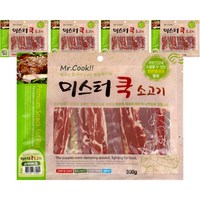 미스터쿡 강아지 간식 스테이크, 소고기, 300g, 5개