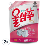 울샴푸 오리지날 울세제 리필, 1.5L, 2개