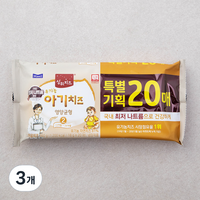 상하치즈 유기농 아기치즈 20매 2STEP, 360g, 3개