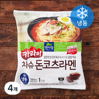 면사랑 카라이 차슈 돈코츠라멘 (냉동), 346g, 4개