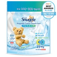 스너글 캡슐세제 허거블 코튼 클린앤 케어 27개입 1개