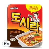 팔도 도시락 컵라면, 6개