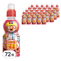 팔도 뽀로로 음료 페트 235ml, 딸기맛, 72개, 235g