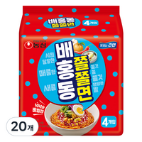 농심 배홍동 쫄쫄면 129g, 20개