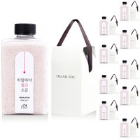 소금공장 히말라야 핑크소금 380g + 선물용 박스, 10세트