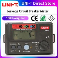 절연저항계 접지 테스터기 UNI-T UT582 + 디지털 RCD (ELCB) 자동 램프 누설 회로 차단기 미터 오작동 부저 포함, 1)UT582 plus