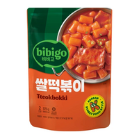 CJ 비비고 쌀떡볶이 575g 간편식 먹방 분식 학원간식 홈파티 캠핑 보통맛 풍부한건더기, 2개