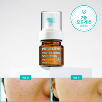 포어센트 모공축소 쿨링세럼 고함량 나이아신아마이드 20% 비타민B3 수축 앰플 타이트닝 솔루션, 40ml, 2개