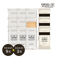 백미당 모나카 아이스크림 12개(우유맛9개 초코맛3개), 1개, 없음, 420ml