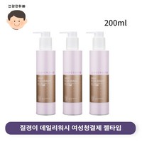 질경이 데일리 에코아워시 여성청결제 젤타입, 200ml, 3개