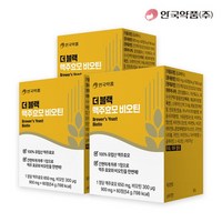 [안국약품] 더블랙 맥주효모 비오틴 60정X3박스(6개월분), 없음, 60개, 3개