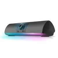 브리츠 RGB SoundBar 2채널 컴퓨터 게이밍 블루투스 겸용 사운드바 스피커, black, BZ - T1BT