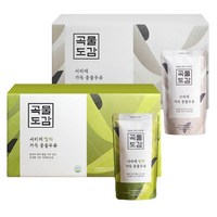 곡물도감 무가당 서리태 콩물두유 서리태맛 15입 + 말차맛 15입, 1세트, 180ml