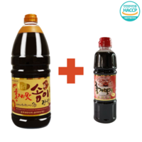 홍일식품 홍게송이맛 간장 1.8L 1EA + 레드 500ml 맛장소스 국간장 어간장, 1세트