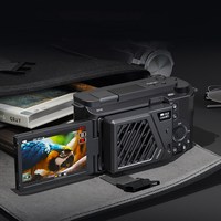 울란지 Ulanzi CA25 카메라 쿨러 쿨링팬 냉각 시스템 방열판 선풍기 소니 ZV-E1 캐논 nikon 후지모델 호환, 블랙, 1개, 블랙