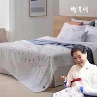 (킹)박술녀 풍기인견 피그먼트 자수침구 풀세트