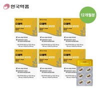 [쇼핑엔티] [최신상] 안국약품 더 블랙 맥주효모 비오틴 6박스 (12개월분), 없음