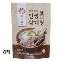 백종원 본가 대용량 인생 삼계탕 4팩구성!!, 1200g, 4개