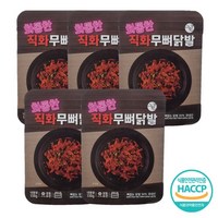 국내산 화통한 직화 무뼈 닭발 5팩 (150g x 5팩) 간편조리 전자레인지 3분완성 안주 간식, 150g