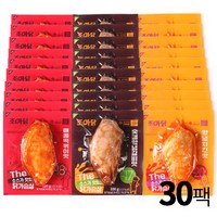 조아닭 THE 소스가 맛있는 닭가슴살 3종 혼합 100g (숫불양념갈비맛10팩+매콤떡볶이맛10팩+양념치킨맛10팩), 1세트