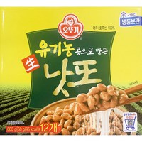 [코스트코 냉동]오뚜기 유기농 콩으로 만든 낫또 아이스박스+아이스팩 포장 무료, 600g, 1개