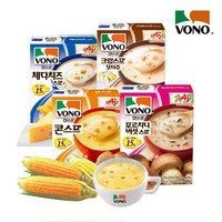 보노 VONO 스프 4종 콘치즈+포르치니+체다+크림스프 (총60봉), 보노스프4종 콘치즈+포르치니+체다+크림스프(총60봉), 54g, 1개