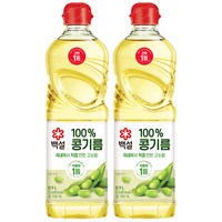 백설 콩기름, 900ml, 2개