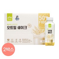 오하루 자연가득 오트밀 쉐이크 50g x 12개입 x 2박스, 600g, 2개