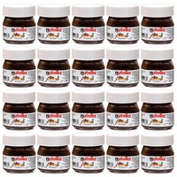 누텔라 헤이즐넛 스프레드 미니글라스 25g 20팩 Nutella Hazelnut Spread Mini Glass 0.88oz, 20개