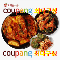 "COUPANG 핫딜! 도미솔 사랑채 포기김치 7kg + 총각김치 2kg + 파김치1kg (3종 10kg) 원산지/원재료 : 상품상세 및 구매정보 참조, 10kg, 1세트