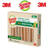 3M 스카치 브라이트 옥수수 그물 망사 수세미 10개입, 10세트, 10개