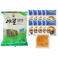 벅스웨이 야콘냉면 2kg+대운 사골맛육수 10개+냉면김치 1개, 1세트