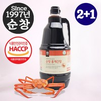 순창 홍게 간장 1.8L (3병) 진간장 1.8리터 홍게맛 27년 전통 해썹 인증, 3개