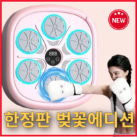 뮤직복싱기계 권투샌드백 가정용 스마트 실내 다이어트, 벚꽃에디션