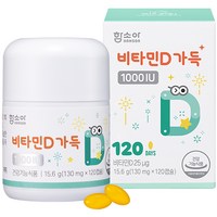 함소아 비타민D 가득 1000IU 15.6g, 120정, 1개