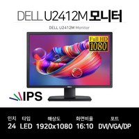 DELL UltraSharp U2412M FHD IPS 24형 델 16:10 모니터