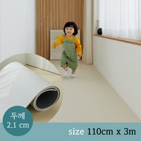 [디자인스킨] 탄탄 셀프시공 층간소음 PVC 롤매트, 코튼 아이보리