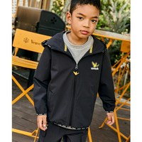 MARK GONZALES KIDS 마크곤잘레스 키즈 바람막이 엔젤 후드 바람막이 점퍼-블랙