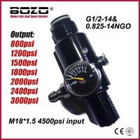 새로운 페인트 볼 에어 건 Airsoft PCP 공기 소총 HPA 4500psi 압축 공기 탱크 레귤레이터 밸브 출력 압력 M18 1.5 87, 출력 3000psi, 1개