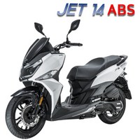 SYM JET14 23년식 스쿠터 ABS 전 후 디스크브레이크 125cc 오토바이, 블랙